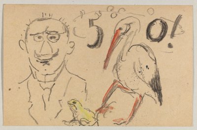 Lovis Corinth Carlu Strathmannovi: pohlednice, razítko 11. září 1916 od Lovis Corinth