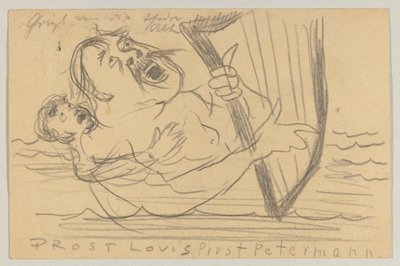 Lovis Corinth Carlu Strathmannovi: pohlednice, razítko 18. července 1903 od Lovis Corinth