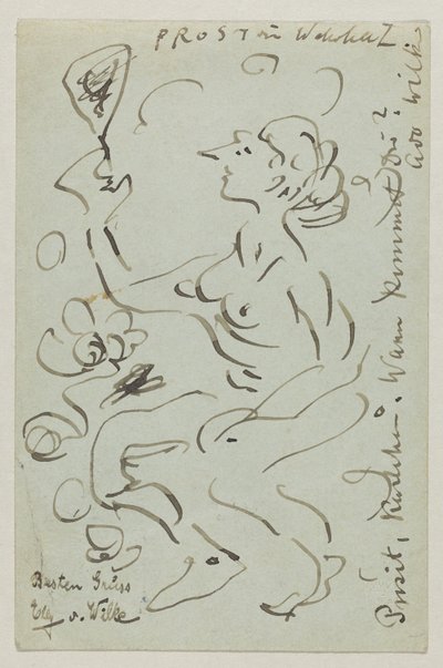 Lovis Corinth Carlu Strathmannovi: pohlednice, razítko 25. března 1906 od Lovis Corinth