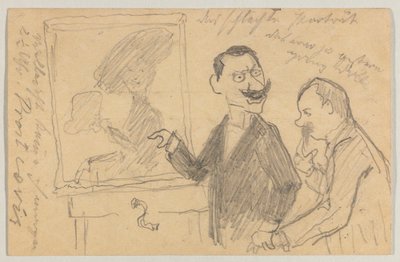 Lovis Corinth Carlu Strathmannovi: pohlednice, razítko 27. května 1901 od Lovis Corinth