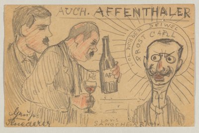 Lovis Corinth Carlu Strathmannovi: pohlednice, razítko 28. září 1896 od Lovis Corinth