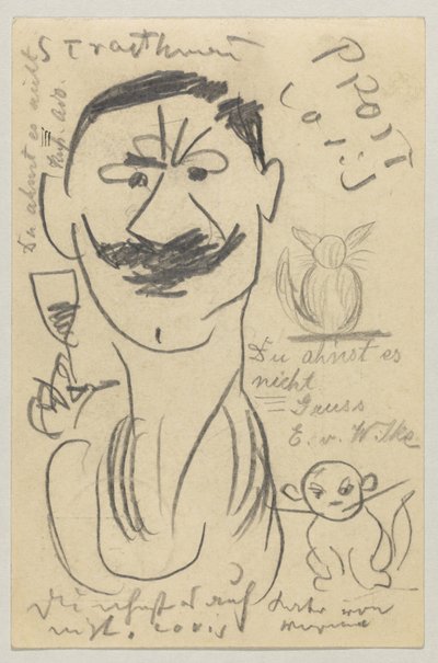 Lovis Corinth Carlu Strathmannovi: pohlednice, razítko 29. března 1904 od Lovis Corinth
