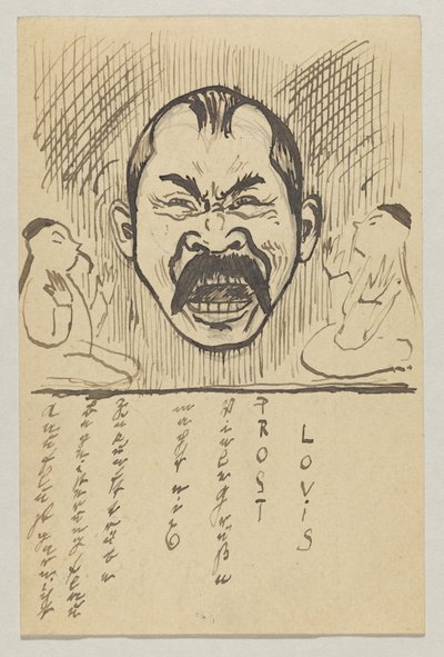 Lovis Corinth Carlu Strathmannovi: pohlednice, razítko 29. října 1899 od Lovis Corinth