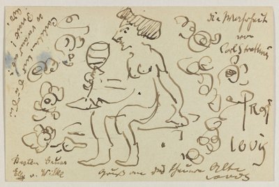 Lovis Corinth Carlu Strathmannovi: pohlednice, razítko 8. března 1906 od Lovis Corinth