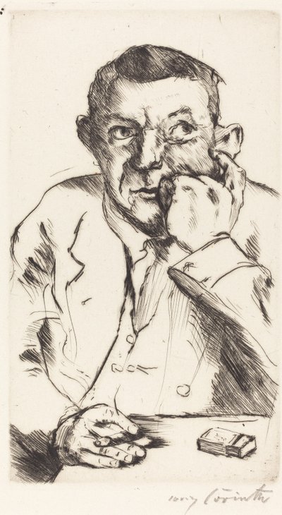 Portrét kouřícího muže, 1916. od Lovis Corinth