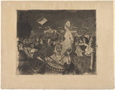 Marie Antoinette na cestě k popravčímu pódiu od Lovis Corinth