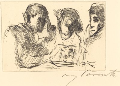 Šachová hra šachistů, 1918. od Lovis Corinth