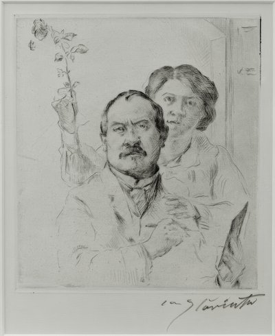 Autoportrét s manželkou Charlotte Berend-Corinthovou od Lovis Corinth