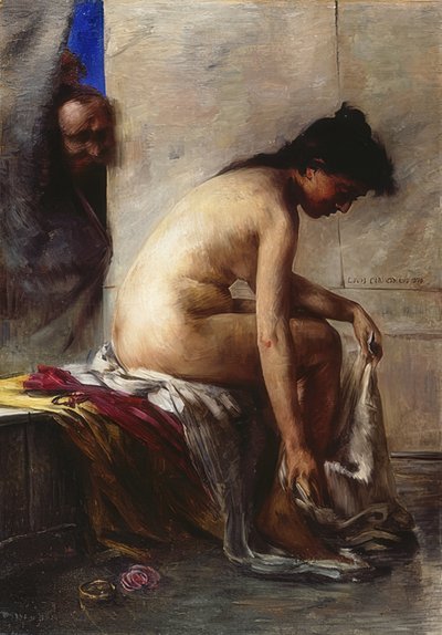 Susanna ve vaně. 1890 od Lovis Corinth
