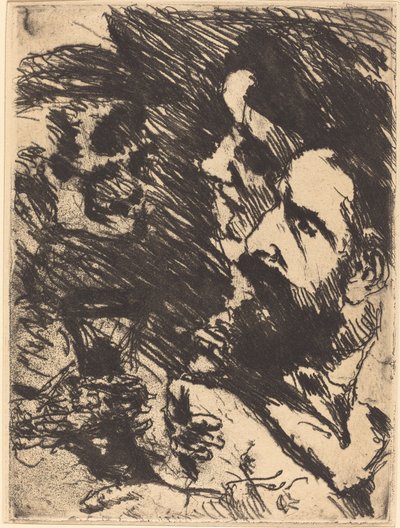 Tod bei Strucks (Smrt navštěvuje Strucks) od Lovis Corinth