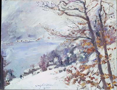 Walchensee v zimě od Lovis Corinth
