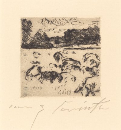 Pasoucí se ovce od Lovis Corinth