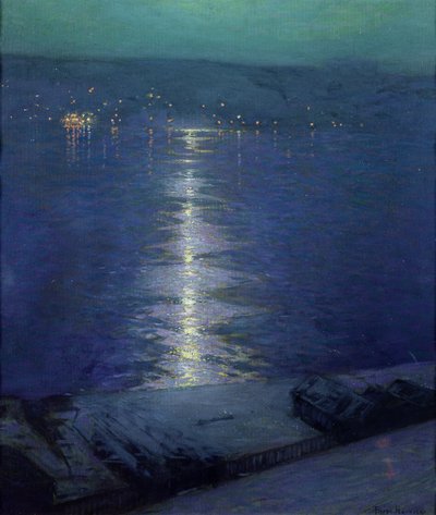 Měsíční svit na řece, 1919 od Lowell Birge Harrison