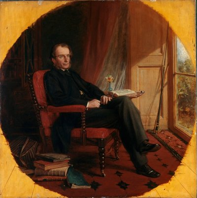Portrét anglického spisovatele Charlese Kingsleyho (1819-1875) Malba Lowese Cato Dickinsona (1819-1908) 1862 Londýn, National Portrait Gallery od Lowes Cato Dickinson