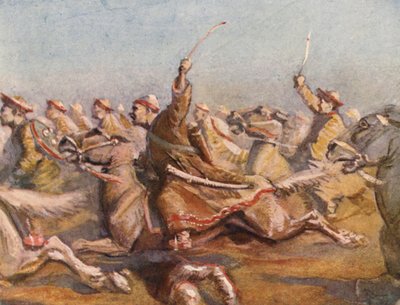 Ilustrace k příběhům křížových výprav (barevná litografie) od Lowes Dalbiac Luard