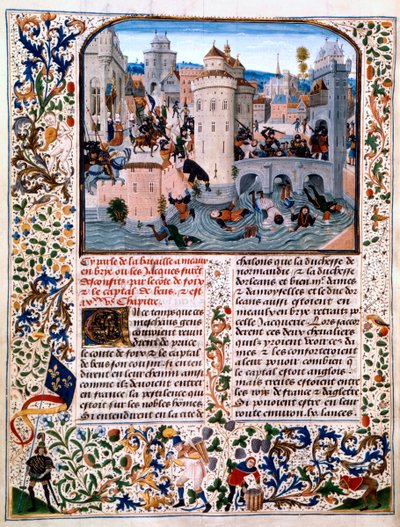 Masakr selských rebelů v Meaux, 1358, c1475 od Loyset Liedet