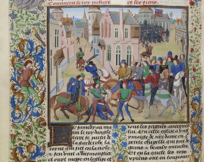 Smrt Wata Tylera, cca 1470-1475. od Loyset Liedet