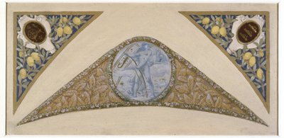 Skizze für die Festtreppe im Pariser Rathaus: Krebs, zwischen 1888 und 1898 von Luc-Oliver Merson