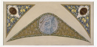 Skizze für die Festtreppe im Pariser Rathaus: Steinbock, zwischen 1888 und 1898 von Luc-Oliver Merson