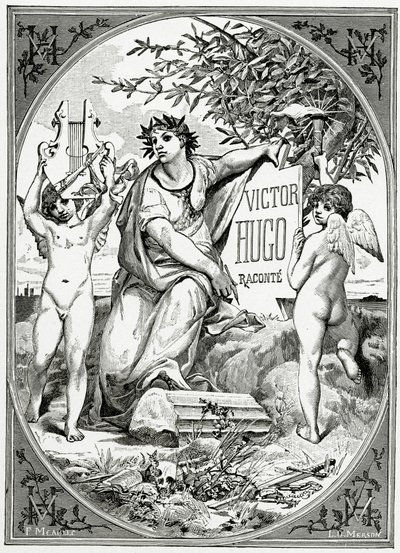 Victor Hugo vyprávěný svědkem jeho života, 19. století (č. rytina) od Luc Oliver Merson