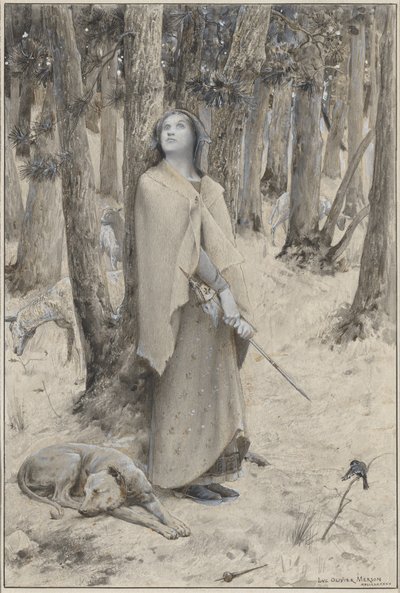 Johanka z Arku slyšící hlasy od Luc Olivier Merson