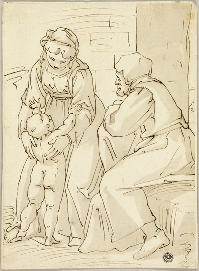 Svatá rodina od Luca Cambiaso