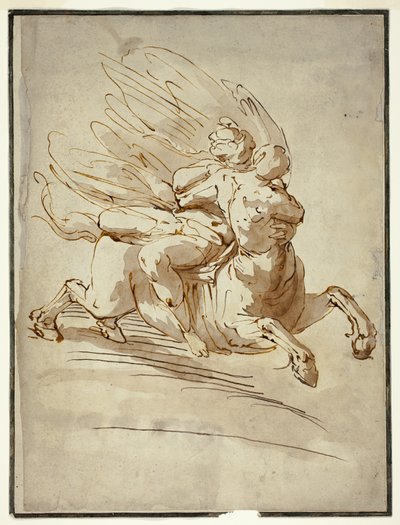 Znásilnění Deianira od Luca Cambiaso