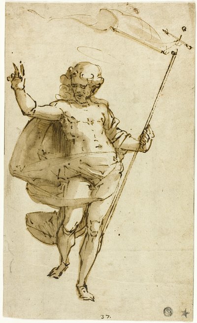 Vzkříšený Kristus od Luca Cambiaso