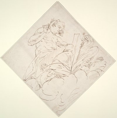 Svatý Jan Evangelista od Luca Cambiaso