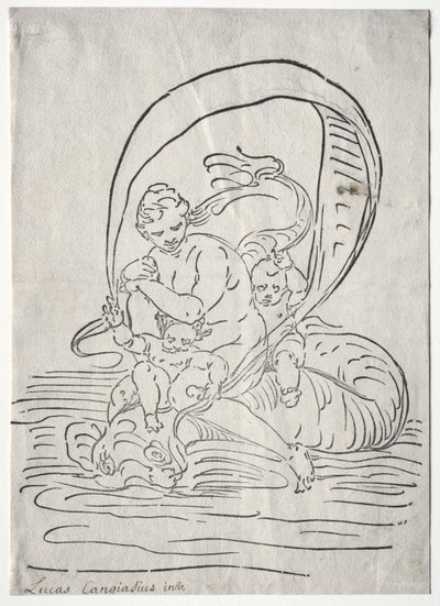 Triumf Amphitrite. od Luca Cambiaso