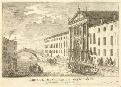 Chiesa et Hospitale de Mendicanti (talíř 35) od Luca Carlevariis