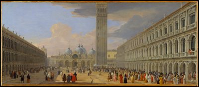 Piazza San Marco, Benátky od Luca Carlevarijs