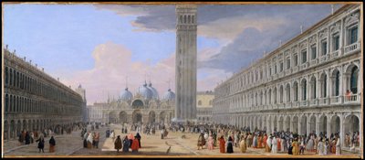 Piazza San Marco, Benátky od Luca Carlevarijs