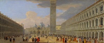 Piazza San Marco, Benátky, ca. 1709. od Luca Carlevarijs