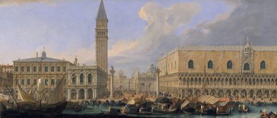Molo, Benátky, z Bacino di San Marco, ca. 1709. od Luca Carlevarijs