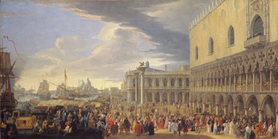 Příjezd hraběte z Manchesteru do Benátek, 1707-10 od Luca Carlevaris