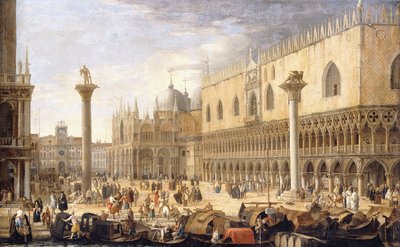 Piazzetta, Benátky, z Bacino, od Luca Carlevaris