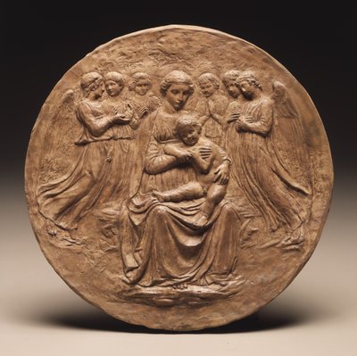 Madonna a dítě se šesti anděly, kolem roku 1860 od Luca Della Robbia