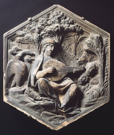 Hudba (Orpheus), Luca della Robbia (asi 1400-1482) od Luca Della Robbia