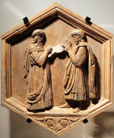 Pythagoras a Euklides od Luca Della Robbia