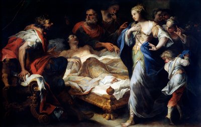Antiochus a Stratonice, 17. nebo začátek 18. století od Luca Giordano
