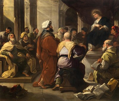 Kristus mezi lékaři, cca 1665. od Luca Giordano