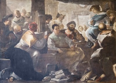 Kristus mezi lékaři od Luca Giordano