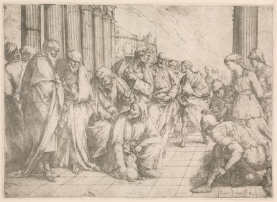 Kristus a žena přistižená v cizoložství Kristus a žena přistižená při cizoložství od Luca Giordano