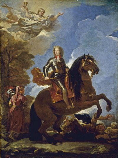 Jezdecký portrét Karla II Španělska, před rokem 1694 od Luca Giordano