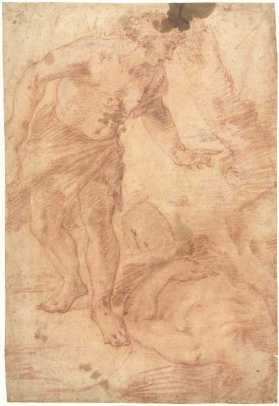 Kain u Ábelovy mrtvoly od Luca Giordano