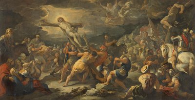 Vztyčení kříže od Luca Giordano