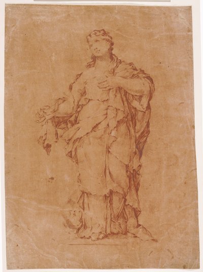 Máří Magdaléna, podle Algardiho sochy v s. Silvestro v Quirinale od Luca Giordano