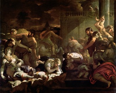 Masakr neviňátek od Luca Giordano