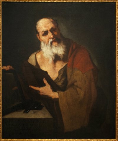 Platón (424-348 př. n. l.). Obraz Lucy Giordana (1634-1705), olej na plátně od Luca Giordano